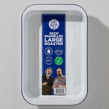 Load image into Gallery viewer, Hairy Bikers Enamelled 36 cm Large Roasting Tin