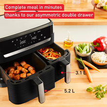 Load image into Gallery viewer, Tefal Dual Easy Fry Air Fryer 8.3 L
