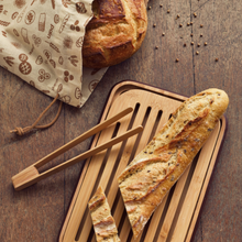 Load image into Gallery viewer, Pebbly Baker Set - 1 Bread Board, 1 Toast Tong & 1 Bread Bag