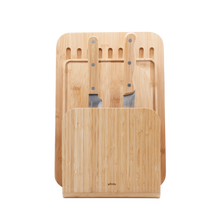 Load image into Gallery viewer, Pebbly Boards, Knives & Holder - 5 Piece Set