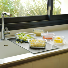 Load image into Gallery viewer, Pebbly Glass Food Containers Starter Set - Set of 5