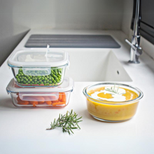 Load image into Gallery viewer, Pebbly 3 Piece Box Set: Square 800 ml, Round 620 ml, Rectangular 650 ml in a Gift Box