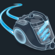 Load image into Gallery viewer, Rowenta Swift Power Cyclonic Bagless Vacuum Cleaner Dark Red