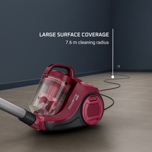Load image into Gallery viewer, Rowenta Swift Power Cyclonic Bagless Vacuum Cleaner Dark Red