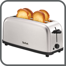 Load image into Gallery viewer, Tefal Equinox 4 Slice Toaster Stainless Steel