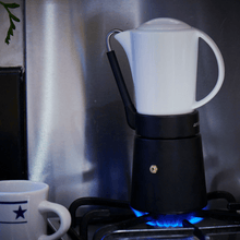 Load image into Gallery viewer, Aerolatte Caffe Porcellana Black 4 Cup Coffee Maker - Room+