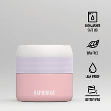 Load image into Gallery viewer, Kambukka Bora SS Double Wall Insulated Lunch Box Baby Pink - 600 ml - Room+