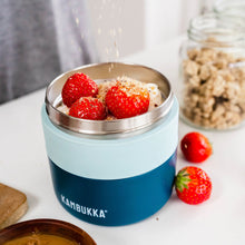 Load image into Gallery viewer, Kambukka Bora SS Double Wall Insulated Lunch Box Deep Teal - 600 ml - Room+