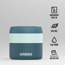 Load image into Gallery viewer, Kambukka Bora SS Double Wall Insulated Lunch Box Deep Teal - 600 ml - Room+