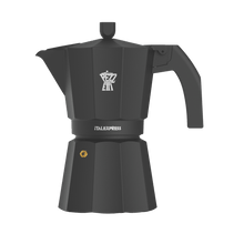 Load image into Gallery viewer, Pezzetti Ital Express Stove Top Coffee Maker - Black - Room+