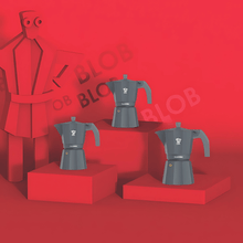 Load image into Gallery viewer, Pezzetti Ital Express Stove Top Coffee Maker - Grey - Room+