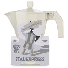 Load image into Gallery viewer, Pezzetti Ital Express Stove Top Coffee Maker - Pastel Cream - Room+