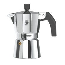 Load image into Gallery viewer, Pezzetti Ital Express Stove Top Coffee Maker - Silver - Room+