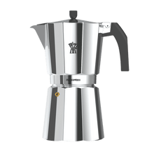 Load image into Gallery viewer, Pezzetti Ital Express Stove Top Coffee Maker - Silver - Room+