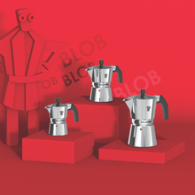 Load image into Gallery viewer, Pezzetti Ital Express Stove Top Coffee Maker - Silver - Room+