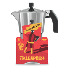 Load image into Gallery viewer, Pezzetti Ital Express Stove Top Coffee Maker - Silver - Room+