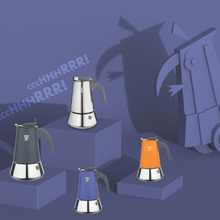 Load image into Gallery viewer, Pezzetti Steel Express Stove Top Coffee Maker - Grey - Room+