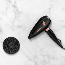 Load image into Gallery viewer, Rowenta Pro Power Hair Dryer 2200 W Ionic Black and Blush - Room+