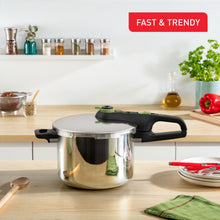 Load image into Gallery viewer, Tefal Secure Trendy Pressure Cooker 6L Stainless Steel - Room+