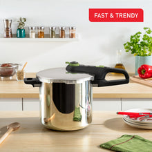 Load image into Gallery viewer, Tefal Secure Trendy Pressure Cooker 8L Stainless Steel - Room+