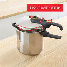 Load image into Gallery viewer, Tefal Secure Trendy Pressure Cooker 8L Stainless Steel - Room+