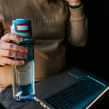 Load image into Gallery viewer, Kambukka Elton Water Bottle with 3 in 1 Snapclean® Lid Blue - 1000 ml

