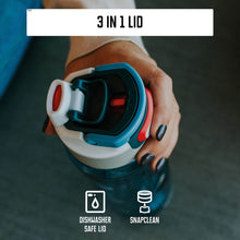 Load image into Gallery viewer, Kambukka Elton Water Bottle with 3 in 1 Snapclean® Lid Blue - 1000 ml
