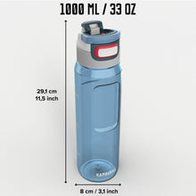 Load image into Gallery viewer, Kambukka Elton Water Bottle with 3 in 1 Snapclean® Lid Blue - 1000 ml
