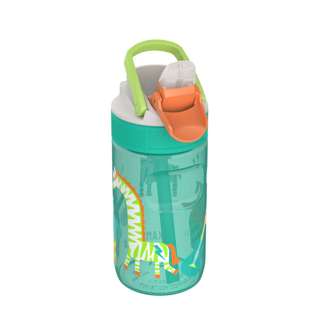 Kambukka Lagoon Disco Zoo Water Bottle with Straw Lid - 400 ml
