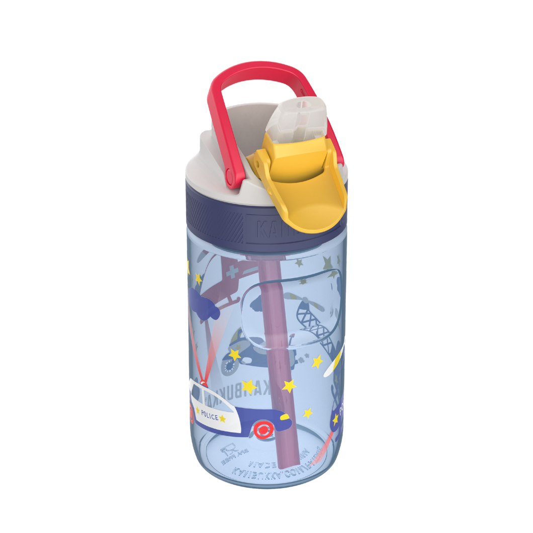 Kambukka Lagoon Police Patrol Water Bottle with Straw Lid - 400 ml