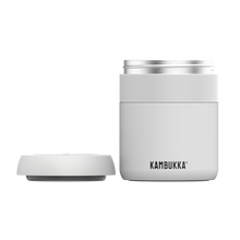 Load image into Gallery viewer, Kambukka Bora SS Double Wall Insulated Lunch Box Chalk White - 600 ml
