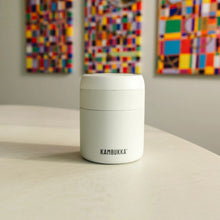 Load image into Gallery viewer, Kambukka Bora SS Double Wall Insulated Lunch Box Chalk White - 600 ml
