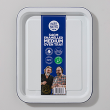 Load image into Gallery viewer, Hairy Bikers Enamelled 38 cm Medium Oven Tray
