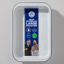 Load image into Gallery viewer, Hairy Bikers Enamelled 41 cm Large Roasting Tin
