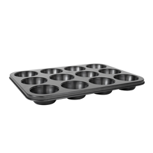 Load image into Gallery viewer, Hairy Bikers 12 Cup Muffin Pan - Black
