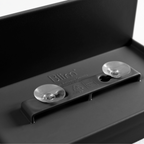 Blim+ Battigia Sponge Holder in black, underside showing the suction cups