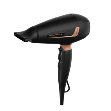 Load image into Gallery viewer, Rowenta Pro Power Hair Dryer 2200 W Ionic Black and Blush
