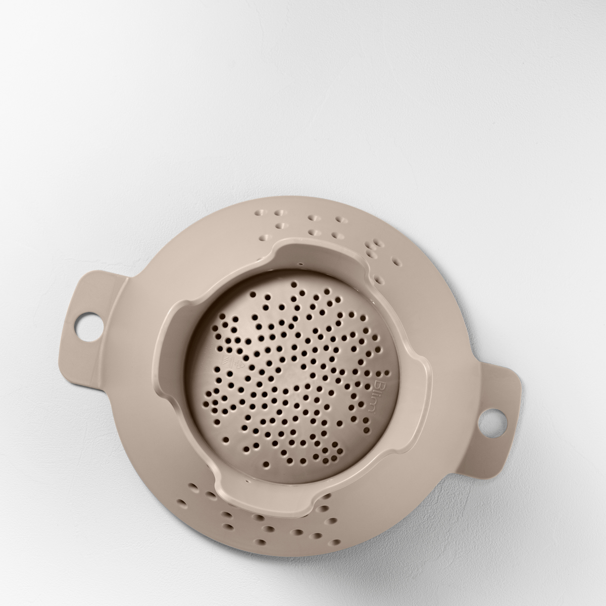 Blim+ Cosmo Colander Medium in taupe, seen from above