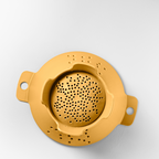 Blim+ Cosmo Colander Medium in yellow, seen from above