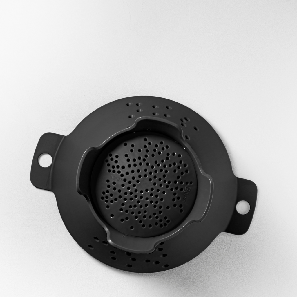Blim+ Cosmo Colander Medium in black, seen from above