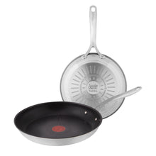 Load image into Gallery viewer, Tefal Jamie Oliver Cook's Direct Stainless Steel 2-Piece Frypan Set
