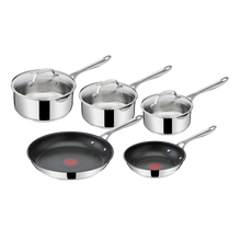 Load image into Gallery viewer, Jamie Oliver by Tefal Cook's Direct Stainless Steel 8-Piece Cookware Set
