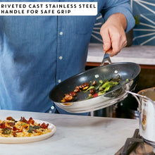 Load image into Gallery viewer, Jamie Oliver by Tefal Cook Smart Stainless Steel Frypan 28 cm
