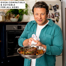 Load image into Gallery viewer, Jamie Oliver by Tefal Cook Smart Uncoated Stainless Steel Frying Pan 24 cm
