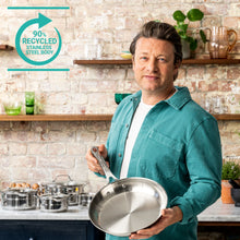 Load image into Gallery viewer, Jamie Oliver by Tefal Cook Smart Uncoated Stainless Steel Frying Pan 24 cm
