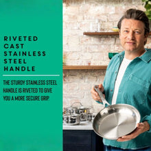 Load image into Gallery viewer, Jamie Oliver by Tefal Cook Smart Uncoated Stainless Steel Frying Pan 28 cm
