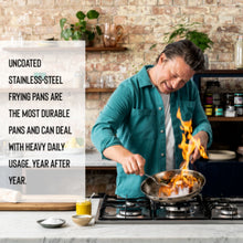 Load image into Gallery viewer, Jamie Oliver by Tefal Cook Smart Uncoated Stainless Steel Frying Pan 28 cm
