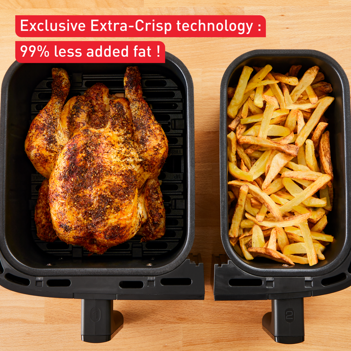 Tefal Dual Easy Fry Air Fryer 8.3 L