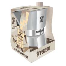 Load image into Gallery viewer, Pezzetti Future Express Stove Top Coffee Maker - Silver
