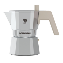 Load image into Gallery viewer, Pezzetti Future Express Stove Top Coffee Maker - Silver
